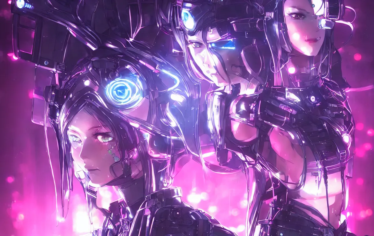 Image similar to portrait anime visual futuristic female cyber police, on cyberpunk neon light tokyo rooftop, ssci - fi and fantasy, intricate and very beautiful, human structure, concept art, sharp focus, anime by rossdraws and magali villeneuve and luxearte and liya nikorov, frostine engine