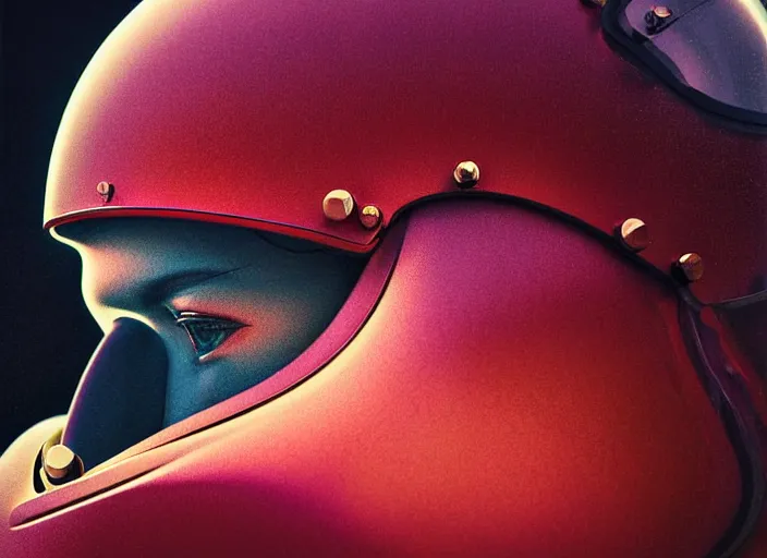 Image similar to beautiful extreme closeup portrait photo in style of frontiers rendered in octane 3d , of iknights in motorcycle helmets play soccer fashion magazine September retrofuturism edition, highly detailed, soft lighting, elegant , lighting, 35mm , Edward Hopper and James Gilleard, Zdzislaw Beksinski, Steven Outram, highly detailedrich deep colors. rich deep colors. Beksinski painting, art by Takato Yamamoto. masterpiece. rendered in blender, ultra realistic, smooth shading, ultra detailed, high resolution, cinematic, unreal 6