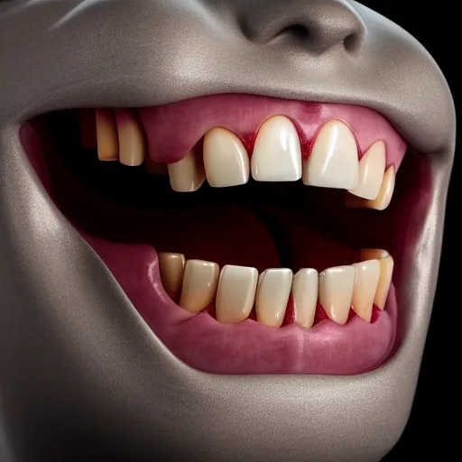 Image similar to sinister clow laughing with big shar teeth , centered, studio lightning