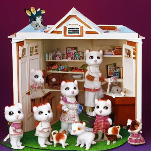 Prompt: the shining calico critters