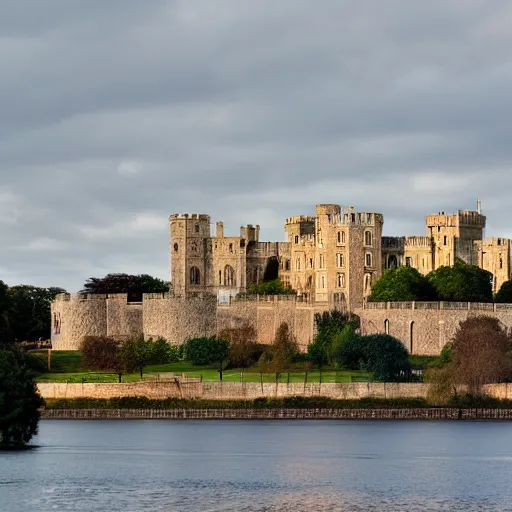 Image similar to windsor castle on fire