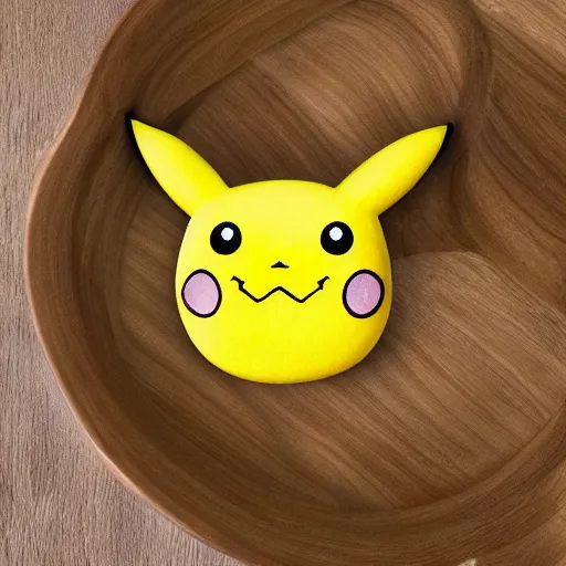 Image similar to hyperrealistic photo of pikachu shaped pasta