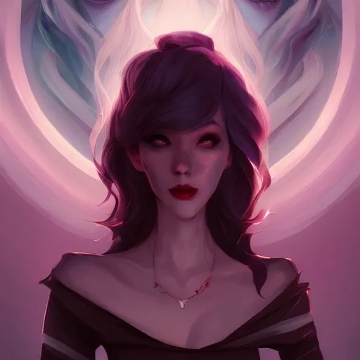 Prompt: a portrait of a gorgeous vampire, art by lois van baarle and loish and ross tran and rossdraws and sam yang and samdoesarts and artgerm, digital art, highly detailed, intricate, sharp focus, Trending on Artstation HQ, deviantart, unreal engine 5, 4K UHD image