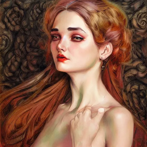 Image similar to a portrait in the style of anna dittmann and donato giancola and charles dana gibson.