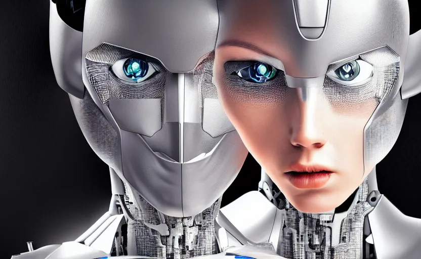 Image similar to portrait of a futuristic fantasy robot, digital art, natural light, sharp, detailed face, magazine