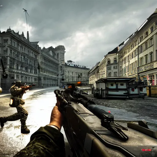 Image similar to battlefield 4 in vienna, austria, in game screenshot