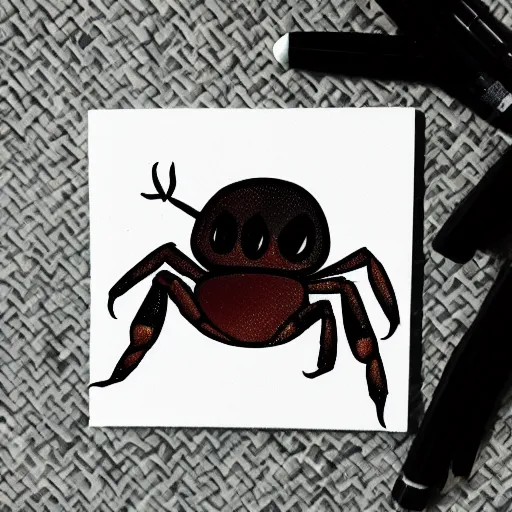 Prompt: a crab in the style of Hollow Knight