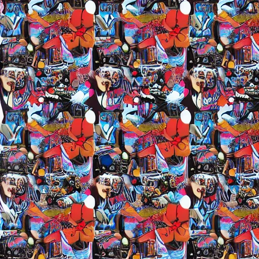 Prompt: Tristan Eaton's wallpaper