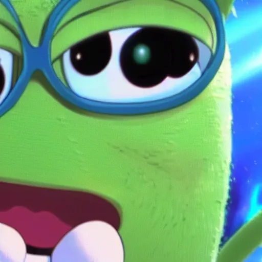 Image similar to mike wazowski in am anime,