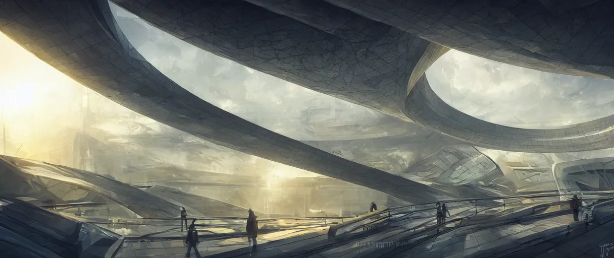 Image similar to futuristic nazi german city, Reichstag dome, concept art, digital painting, style of jordan grimmer, futuristic, volumetric lighting, view from below, symmetrical, vivid colours, bright, daytime, godrays