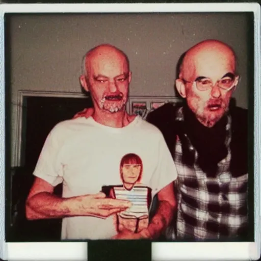 Image similar to found polaroid photo of trash humpers