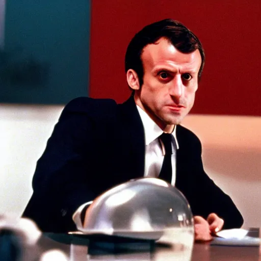 Image similar to Japanese Emmanuel Macron in American Psycho (1999)