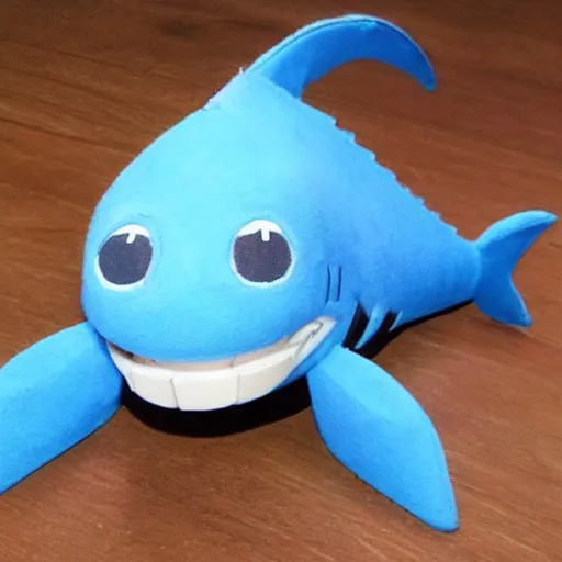 Image similar to cute and cuddly shark