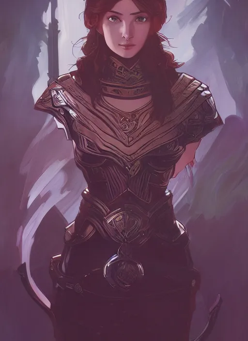 Image similar to Skyrim Nexus Armor Mod, ambient lighting, 4k, alphonse mucha, lois van baarle, ilya kuvshinov, rossdraws, artstation