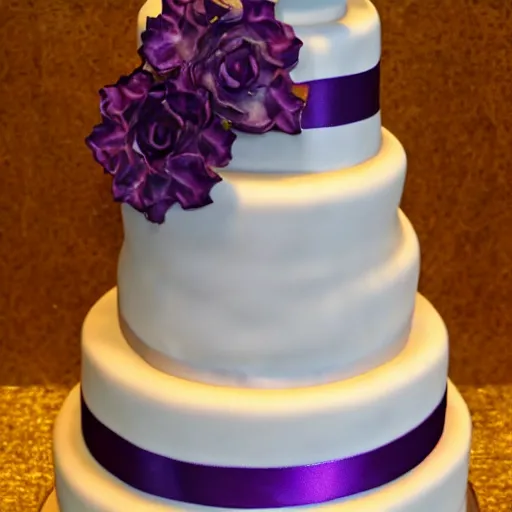 Image similar to purple wedding cake inspired by tangled