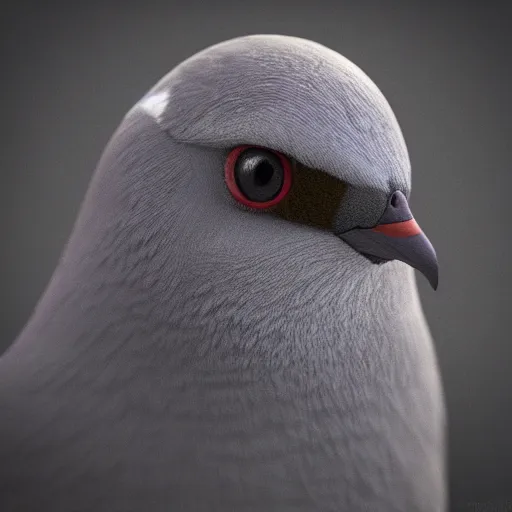 Image similar to dslr photo of a pigeon, matte painting, concept art, cgsociety, octane render, trending on artstation, artstationHD, artstationHQ, unreal engine, 4k, 8k