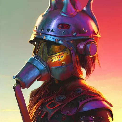 Image similar to cyberpunk viking helmet mask warrior goddess robot ninja fantasy, art gta 5 cover, official fanart behance hd artstation by jesper ejsing, by rhads, makoto shinkai and lois van baarle, ilya kuvshinov, ossdraws