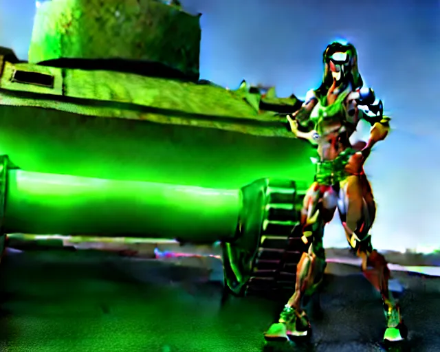 Image similar to plastic fitness model posing next to a tank of glowing green mutagen, unreal engine, hyper realism, realistic shading, dramatic lighting, cinematic composition, blender render, sharp focus, octane render, hdr, 4 k, 8 k, detailed textures, artstation, photorealistic, 3 5 mm film