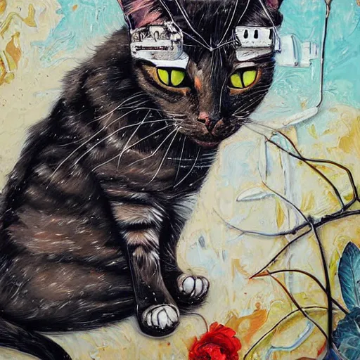 Image similar to a portrait of a cat character in a scenic environment by sandra chevrier, hyperdetailed, trending on artstation