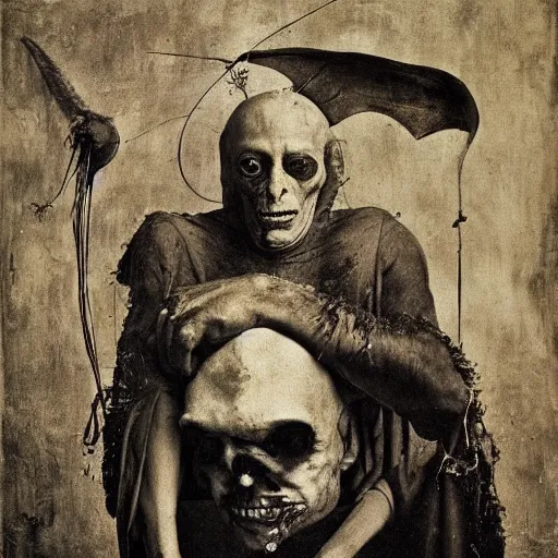 Prompt: portrait of the devil by hieronymus bosch, joel peter witkin, annie liebovitz