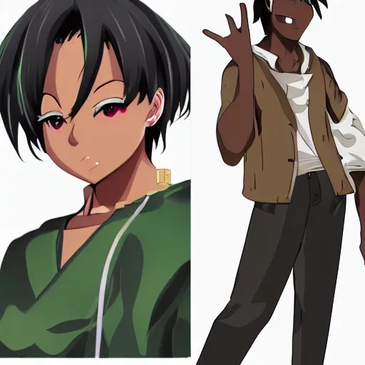 Image similar to nigerian anime character