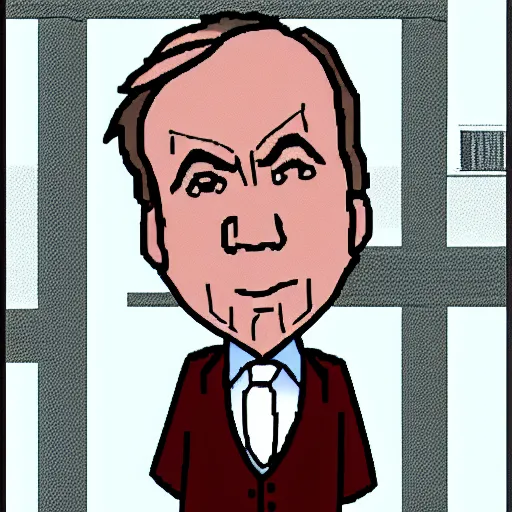 Prompt: Saul Goodman from Breaking Bad, Saul Goodman is in the video game Omori, detailed cartoon avatar