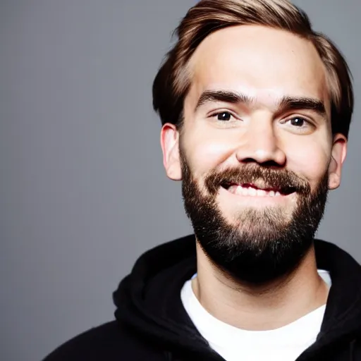 Image similar to portrait of pewdiepie