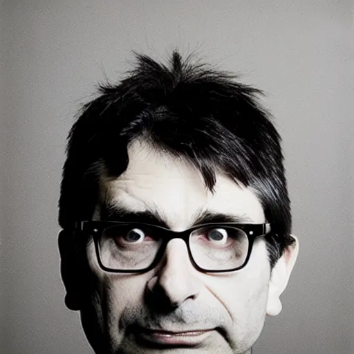 Prompt: steve albini, portrait, by richard avedon