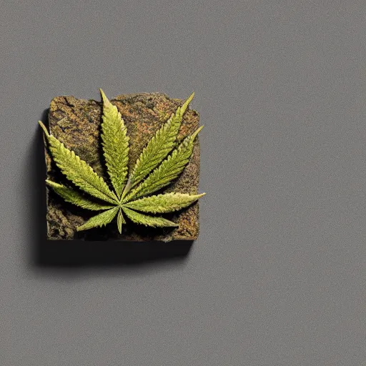 Image similar to a brick made out of cannabis marijuana, beautiful, octane render, nug pic, ray tracing, 8 k, unreal engine 5