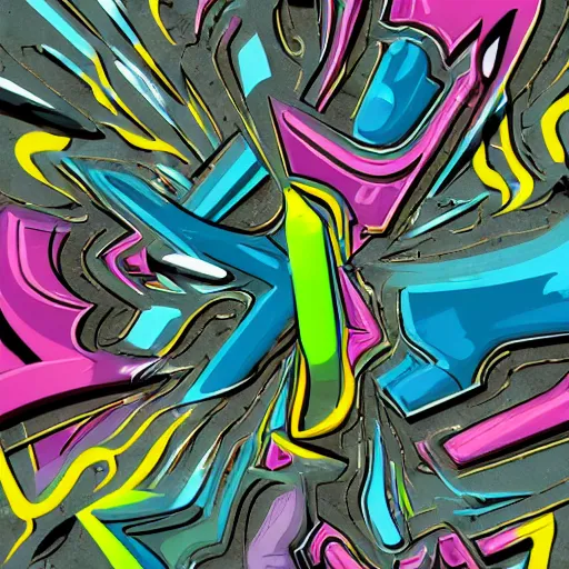 Image similar to futuristic graffiti texture