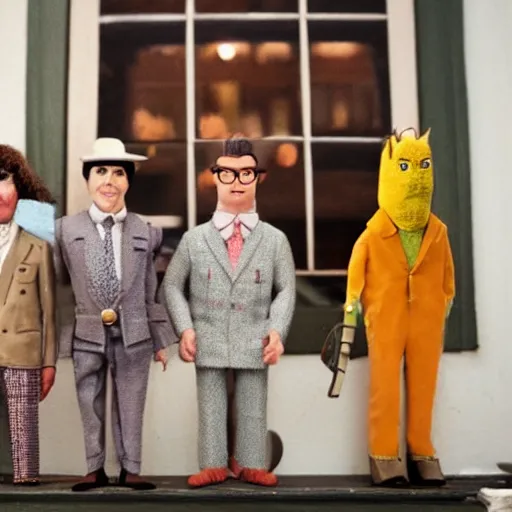 Image similar to wes anderson puppets