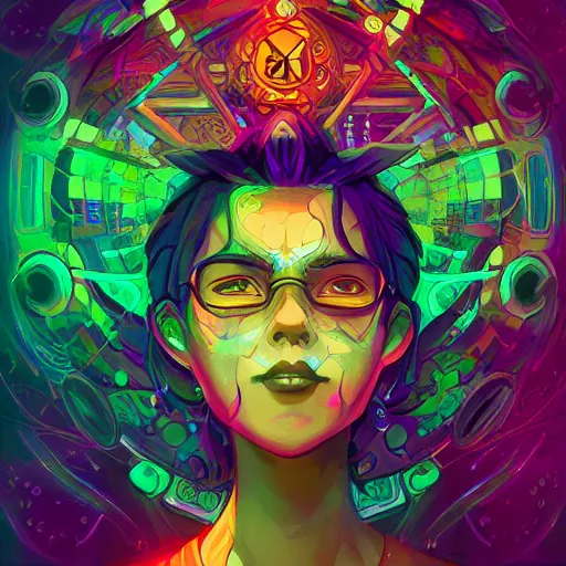 Image similar to skill magic deepdream radiating a glowing aura stuff loot legends stylized digital illustration video game icon artstation lois van baarle, ilya kuvshinov, rossdraws,