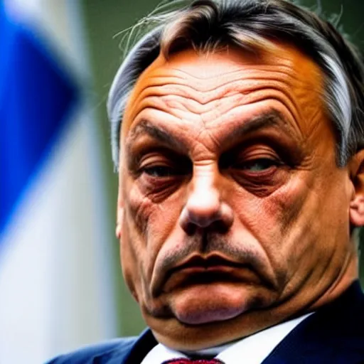 Prompt: Viktor Orban looking sad