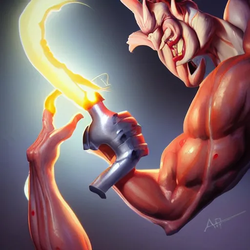 Prompt: earthworm jim, artstation, hd, unreal engine, by artgerm