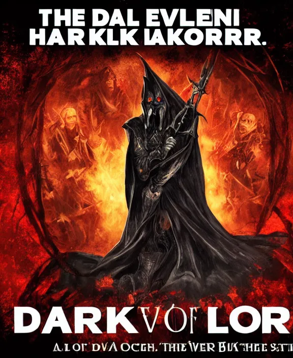 Prompt: the evil banner of the dark lord