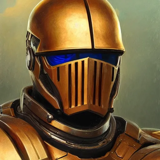 Image similar to the doomslayer as a scifi knight, closeup portrait art by donato giancola and greg rutkowski, realistic face, digital art, trending on artstation, symmetry!!