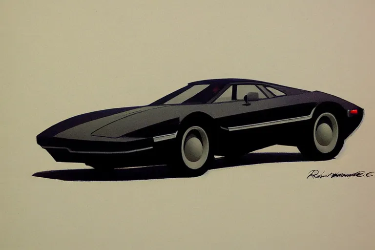 Image similar to car, white background, design by Ralph McQuarrie