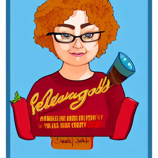 Image similar to Julia from hellthy junk food, digital art
