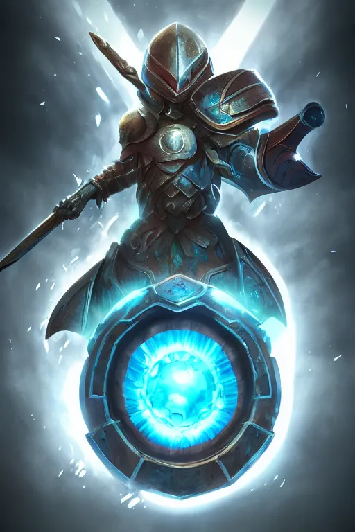 Image similar to shield fantasy epic legends game icon stylized digital illustration radiating a glowing aura global illumination ray tracing hdr fanart arstation by ian pesty and katarzyna da „ bek - chmiel