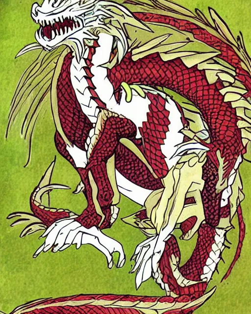 Image similar to haku as a dragon from spirit away