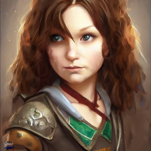 Prompt: brunette irish elementary school teacher, small, cute, dnd character, portrait, matte fantasy painting, deviantart artstation, by jason felix by steve argyle by tyler jacobson