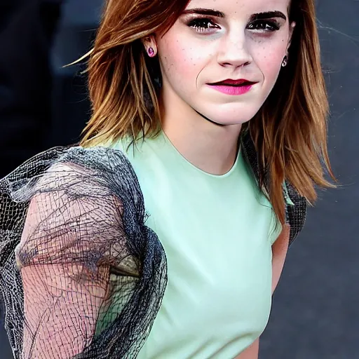 Image similar to annoying emma watson wrapped up in and trapped in a net