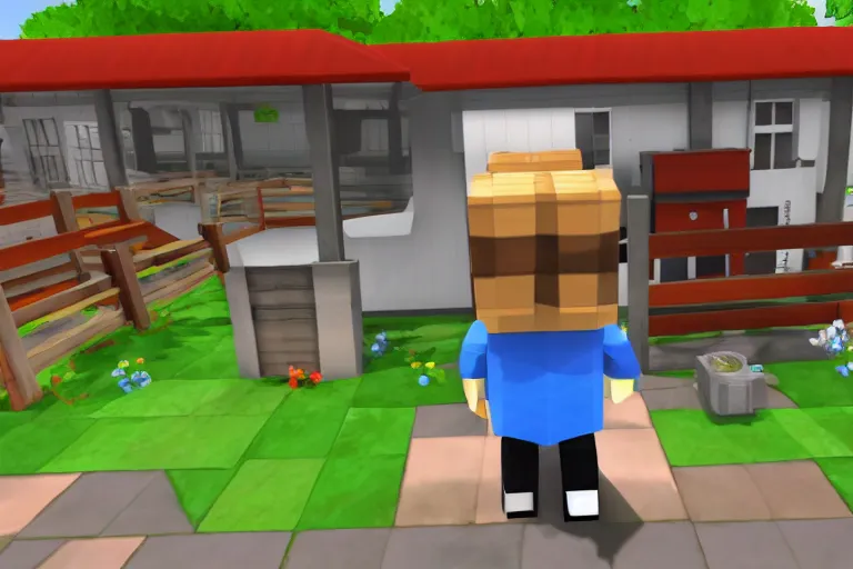 Prompt: ryan gosling roblox, in-game screenshot