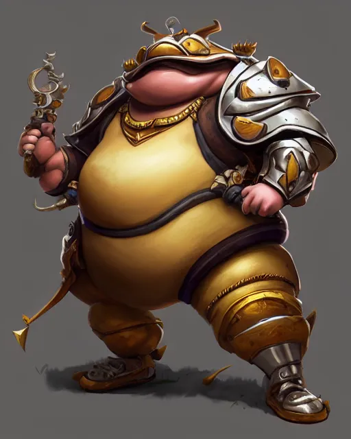 Prompt: a fat whimsical anthropomorphic toad wearing regal ornate armor, battle stand, smooth, intricate, elegant, power aura, digital painting, artstation, concept art, high tech fantasy, sharp focus, illustration, art by james jean and justin gerard, overwatch character