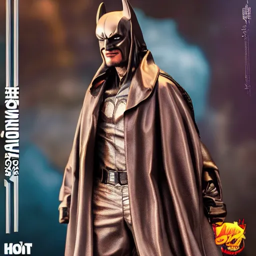 Image similar to statue of snoop dog as batman by hot toys