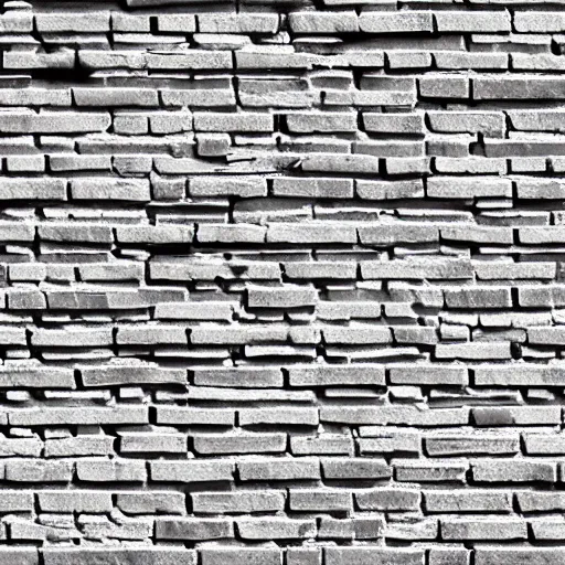 Prompt: a bumpmap texture of bricks
