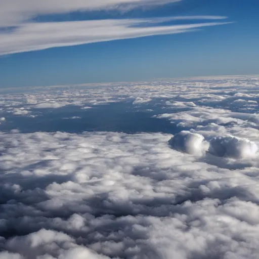 Image similar to flying above the clouds