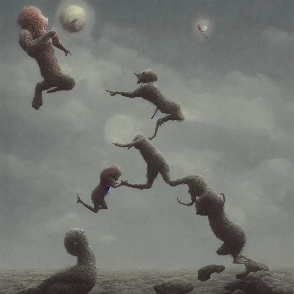 Image similar to silly unearthly being, octane render, very sharp, maurice sendak, beksinski, quint buchholz, charlie bowater, pranckevicius