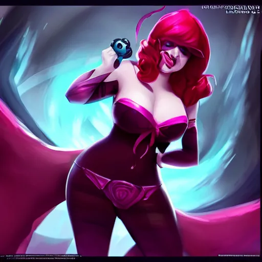 Prompt: fat evelynn, trending on artstation, riot games