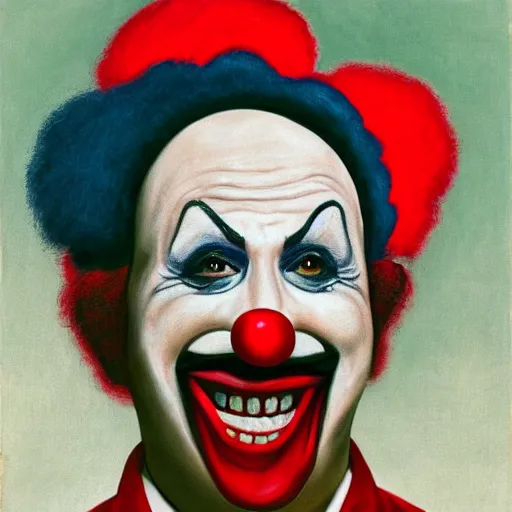 Prompt: portrait of rudy guliani as a clown